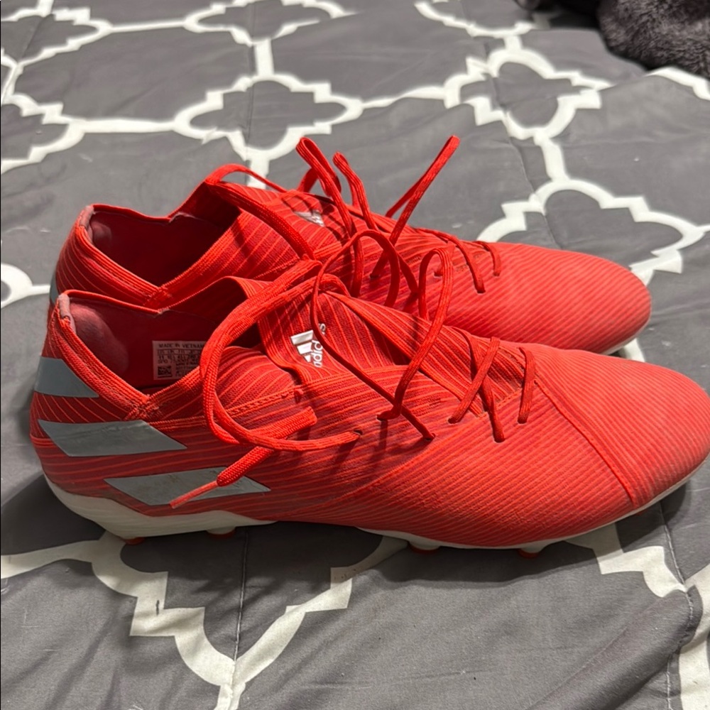 Adidas Men's Bold Red Athletic Shoes - Picture 2 of 7